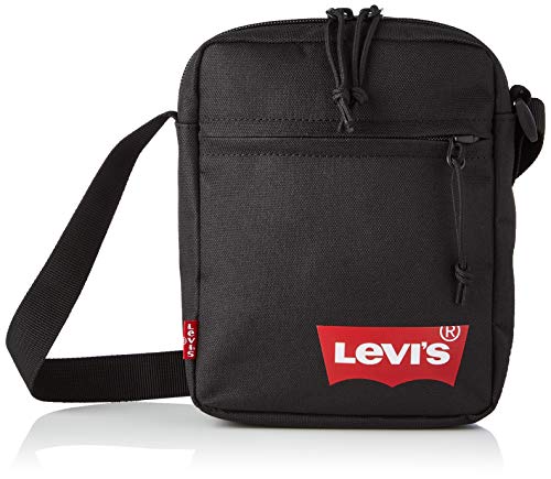 Levi'S Mini Crossbody Solid (Red Batwing), Uomo, Taglia Unica, Nero (Regular Black), Taglia Unica