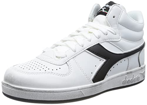 Diadora Magic Basket Demi Icona, Scarpe Da Ginnastica Unisex-Adulto, White White Black, 44 Eu