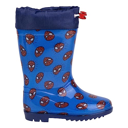 Marvel Botas De Agua Infantiles Spider-Man, Stivali In Gomma, Unisex Infantil, 31 Eu