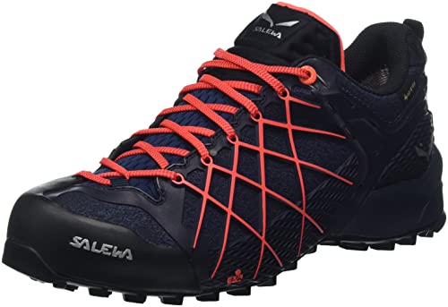 Salewa Ws Wildfire Gore-Tex, Scarpe Da Escursionismo Donna, Navy Blazer Fluo Coral, 39 Eu