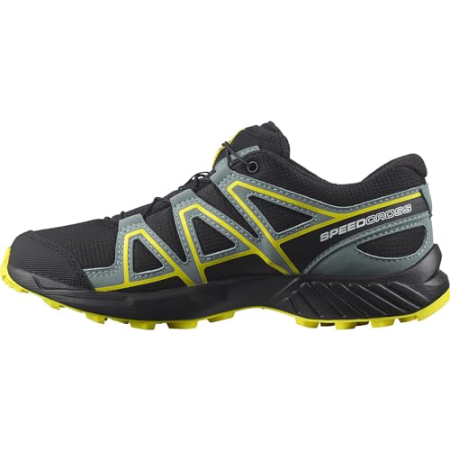 Salomon Speedcross, Scarpe Da Escursionismo Unisex - Bambini E Ragazzi, Nero Black Evening Primrose, 32 Eu