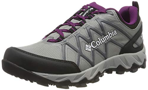 Columbia Peakfreak X2 Outdry Waterproof Scarpe Da Trekking Basse Impermeabili Donna, Grigio (Monument X Wild Iris), 36 Eu