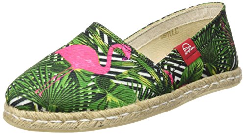 Miss Hamptons Sausalito, Espadrillas Basse Unisex-Adulto, Verde, 36 Eu