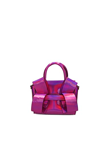 Pinko Aika Purse Baby Eco Specchiato, Borsa Donna, N17Q_Barbabietola Ch-Antique Gold, Taglia Unica