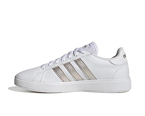 Adidas Grand Court Td Lifestyle Court Casual Shoes, Sneakers Donna, Ftwwht Plamet Ftwwht, 40 2/3 Eu
