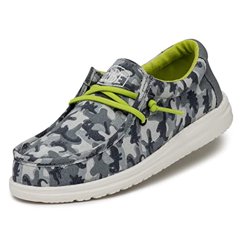 Hey Dude Wally Youth Camodino, Moccasin Bambini E Ragazzi, Blu, 33 Eu
