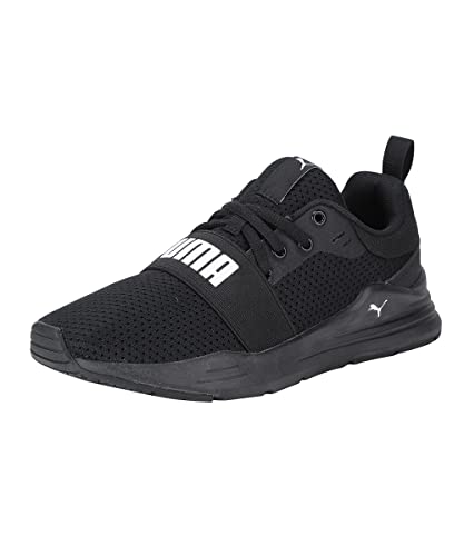 Puma Unisex Youth Puma Wired Run Jr Sneakers, Puma Black-Puma White, 38.5 Eu