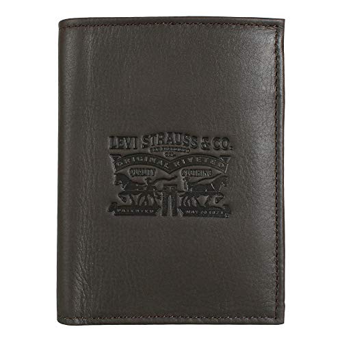 Levi'S Vintage Two Horse Vertical, Portafoglio, Uomo, Marrone (Dark Brown), 2 X 13 X 10 Centimeters (W X H X L)