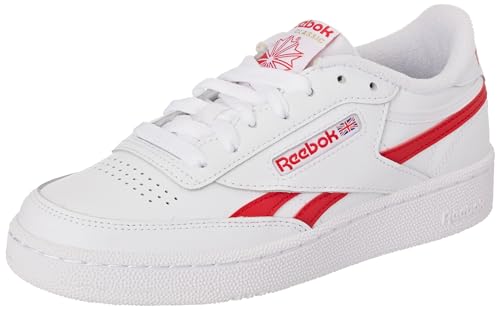 Reebok Club C Revenge, Sneaker Unisex-Adulto, Ftwwht/Vecred/Ftwwht, 44 Eu