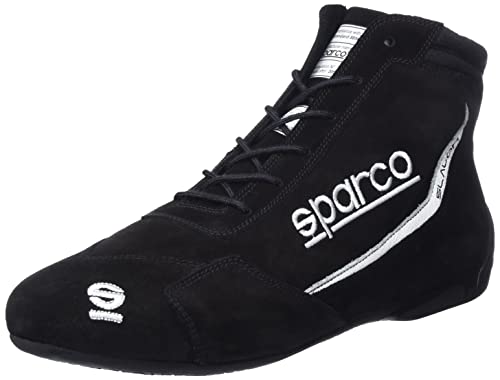 Sparco Stivaletti Slalom 2022 Taglia 44 Nero/Rosso, Mocassino Unisex-Adulto, Standard, Eu