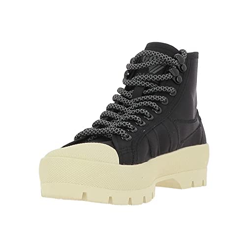Gola Coaster Peak High Hiker, Scarpe Da Ginnastica Donna, Nero Bianco Sporco, 37 Eu