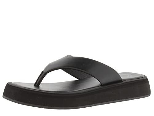 Victoria 1275100-Women Flip-Flops Sal Effetto Pelle Monocromo Sandalo Donna Negro 41