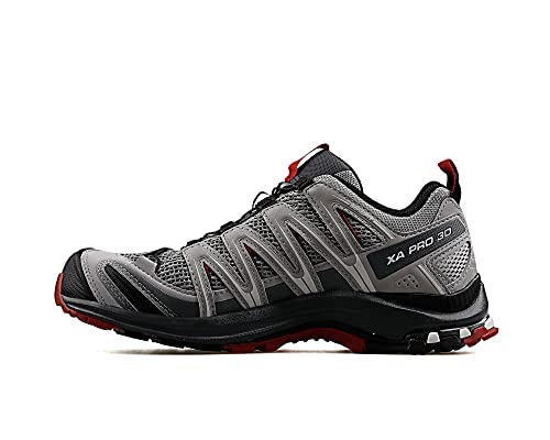 Salomon Xa Pro 3D, Scarpe Da Trail Running Uomo, Monument / Ebony / Red Dahlia, 40 Eu
