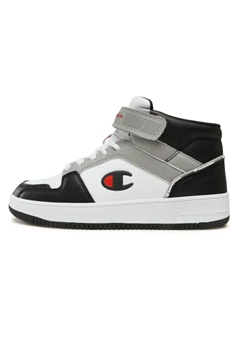 Champion Rebound 2.0 Mid B Gs, Sneakers, Bianco/Grigio/Nero (Ww014), 37.5 Eu