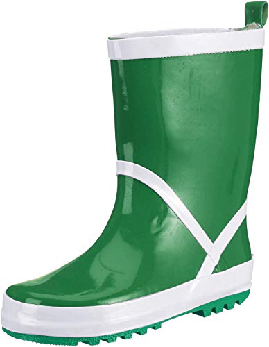 Playshoes Stivali Di Gomma Unisex - Bambini E Ragazzi, Verde (Verde), 28/29 Eu