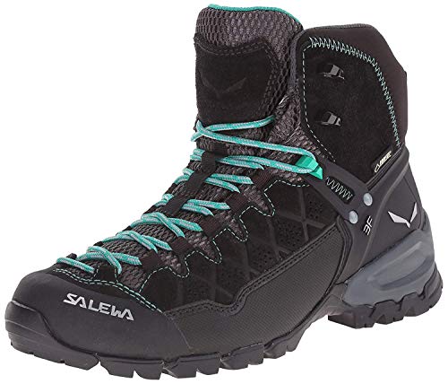 Salewa Ws Alp Trainer Mid Gtx, Scarpa Da Passeggio Donna, Black Out/Agata, 35 Eu