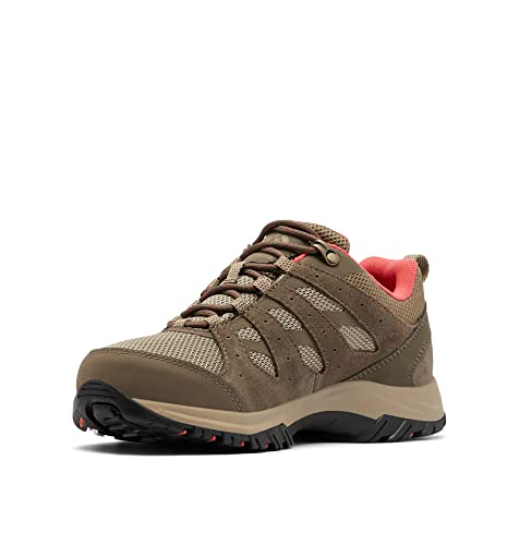 Columbia Redmond Iii Waterproof Scarpe Da Trekking Basse Impermeabili Donna, Marrone (Pebble X Red Coral), 36 Eu