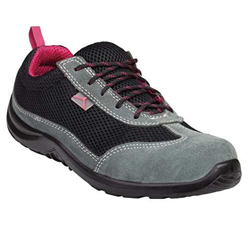 Deltaplus X, Formatori Di Lavoro Donna, Nero Fucsia, 40 Eu