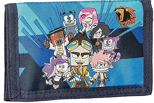 Lyon Gamer - Portafoglio Ufficiale Lyon Gamer Con Pratica Chiusura In Velcro, Tasca Esterna E Scomparti Interni, Idea Regalo Bambini E Ragazzi, Multic