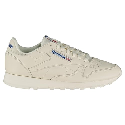 Reebok Classic Leather, Scarpe Da Ginnastica Unisex Per Adulti, Multicolor (Chalk Vector Blue Vector Red), 36.5 Eu