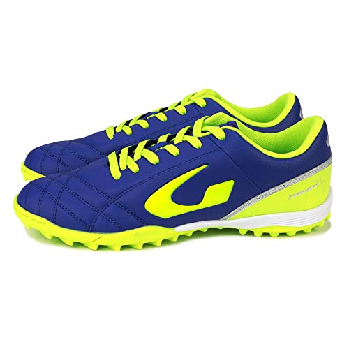 Gems Scarpa Torneo X, Sneaker Unisex-Adulto, Blu/Giallofluo/Grigio, 41 Eu