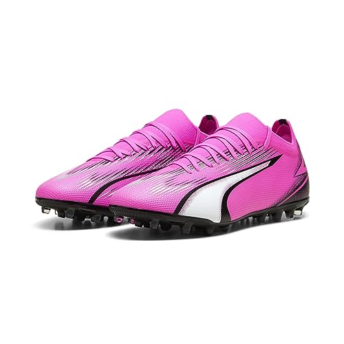 Puma Men Ultra Match Mg Soccer Shoes, Poison Pink-Puma White-Puma Black, 40 Eu