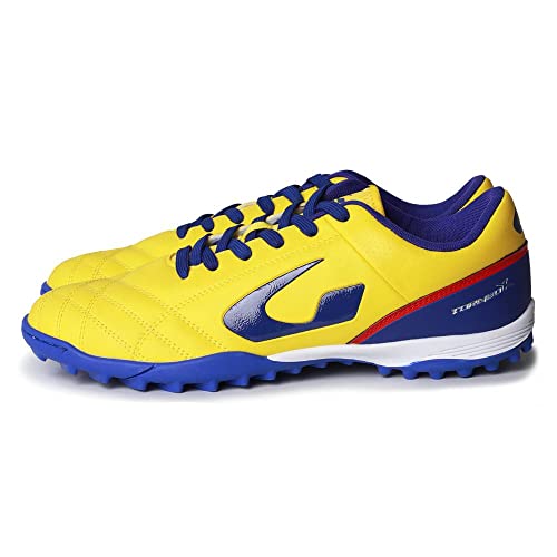Gems Scarpa Torneo X, Sneaker Unisex-Adulto, Giallo/Blu/Rosso, 45 Eu
