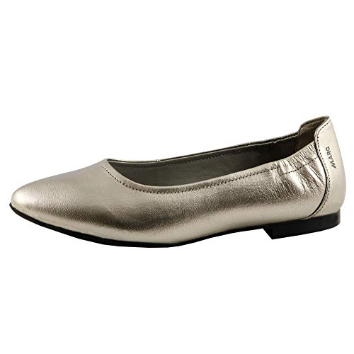 Marc Shoes Aurelia, Ballerine Donna, Grigio (Suede Speechio Champagner 00855), 37 Eu