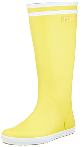 Aigle Goeland, Stivali Di Gomma, Uomo, Giallo (Jaune Blanc), 43 Eu