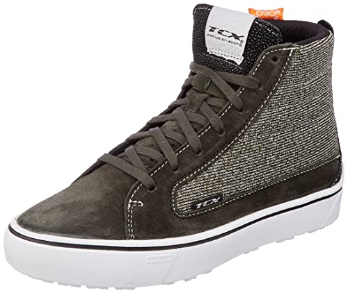 Tcx - Street 3 Lady Air, Scarpe Da Moto Donna, Ventilate E Versatili, Tomaia In Pelle Scamosciata E Tessuto Mesh Traspirante, Chiusura Con Lacci, Verd