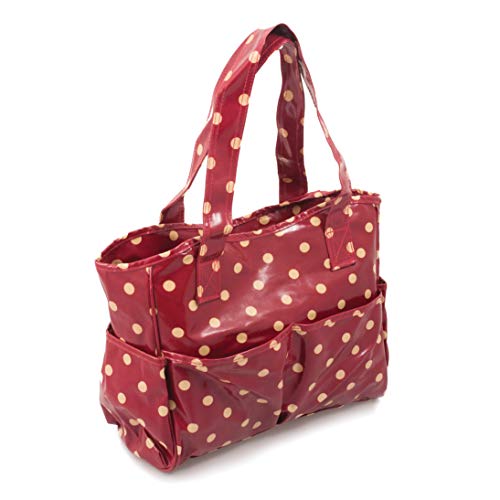 Hobby Gift Mrb.002, Craft Bag Ciliegia Unisex, Rosso A Pois, 13 X 36 X 31 Cm