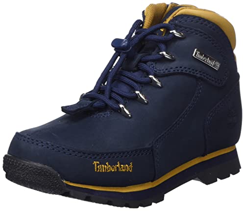Timberland Euro Rock, Stivali Unisex - Bambini E Ragazzi, Blu (Navy Nubuck), 25 Eu