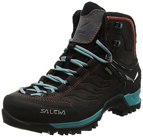 Salewa Ws Mountain Trainer Mid Gore-Tex Scarponi Da Trekking E Da Escursionismo, Magnet/Viridian Green, 42.5 Eu