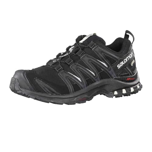 Salomon Xa Pro 3D V7 Gore-Tex, Scarpe Da Trail Running Donna, Black / Black / Mineral Grey, 40 Eu