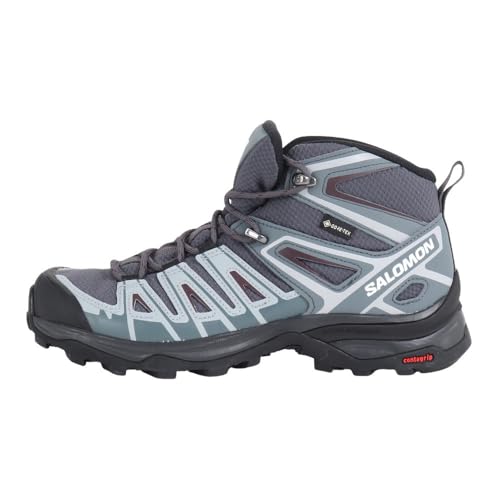 Salomon X Ultra Pioneer Mid Gore-Tex, Scarpe Da Escursionismo Donna, Ebony Stormy Weather Wine Tasting, 42 Eu