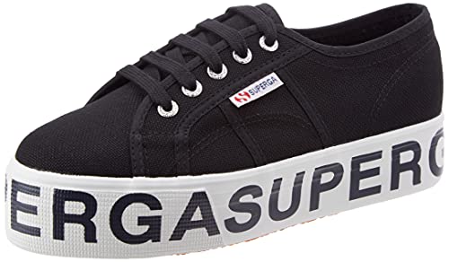 Superga 2790 Cotw Outsole Lettering, Sneaker, Donna, Nero (Black 999), 37 1/2 Eu