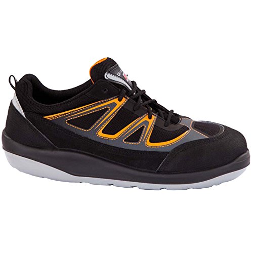 Giasco Scarpe Basse Emmen S1P, Taglia 44, 1 Pezzo, Nero/Giallo, Er062Ha44