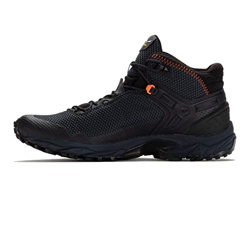 Salewa Ms Ultra Flex 2 Mid Gore-Tex, Scarpe Da Trail Running Uomo, Black Out/Red Orange, 46 Eu