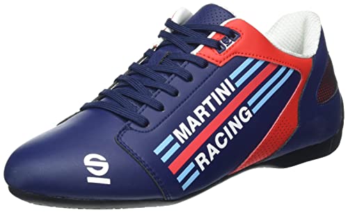Sparco Martini Racing, Scarpe Da Corsa Unisex-Adulto, Blu Navy, 36 Eu Stretta