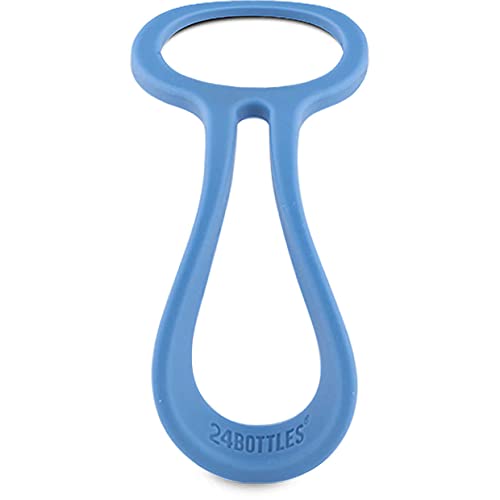 24Bottles Bottle Tie Light, Accessorio Per Bottiglia D'Acqua Unisex-Adulto, Blu (Blu), Taglia Unica