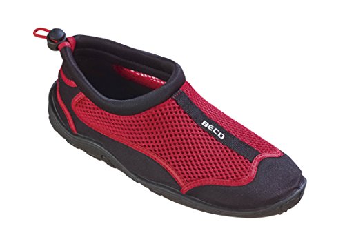 Beco Aquaschuhe Surfschuhe Stand Up Paddling Wattschuhe Neue Kollektion, Scarpe Unisex, Multicolore (Red/Black), 47 Eu