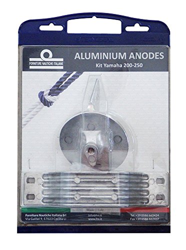 Tecnoseal - Kit Anodi In Alluminio Compatibile Con Motori Yamaha Fuoribordo 200-250 Hp