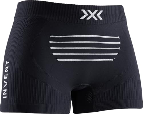 X Bionic Invent, Boxer Shorts Donna, Opal Black/Artic White, Xs