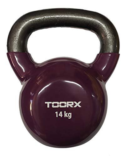 Toorx Kettlebell Pesi Allenamento Workout Gym Cardio Home Fitness Per Palestra Potenziamento Muscolare (Viola, 14Kg)