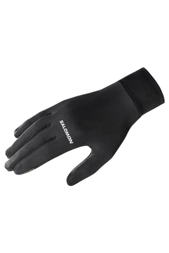 Salomon Cross Warm Guanti Sci Snowboard Running Escursionismo Unisex, Praticità, Calore Traspirante, Design Intelligente, Deep Black, M
