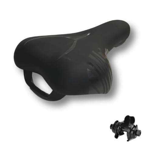 Ecovelo Sella Bici Morbida Ergonomica Sellino Traspirante Impermeabile Con Morsetto Integrato Sella Ampia Per City Bike Vintage Classica Olanda