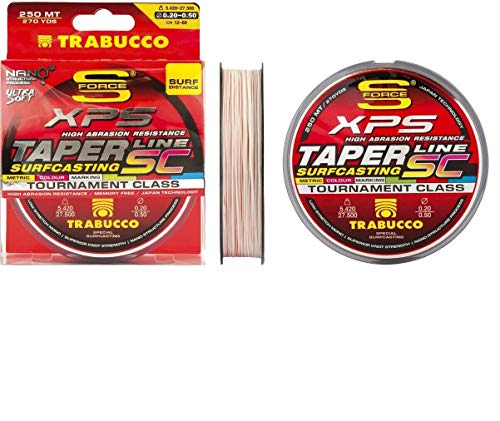 Trabucco Xps Taper Line Sc Multicolor Surfcasting 0,23-0,57 250 Mt