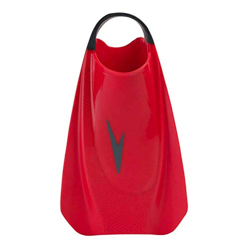 Speedo Unisex Adulto Fury Training Fin For Swimming Pinne Da Allenamento, Lava Rosso/Chill Blu/Grigio, 5-6