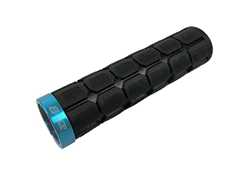 Bonin B-Race 8055320653919, Manopole B-Race In Gomma Azzur C/Coll. Allum. Unisex Adulto, Nere E Azzurre