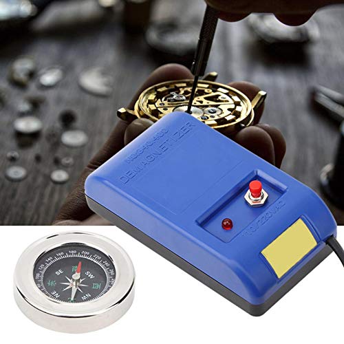 Guarda Smagnetizzatore, Strumento Di Smagnetizzazione Professionale Per La Riparazione Di Orologi Elettrici, Con Bussola(Eu Plug)